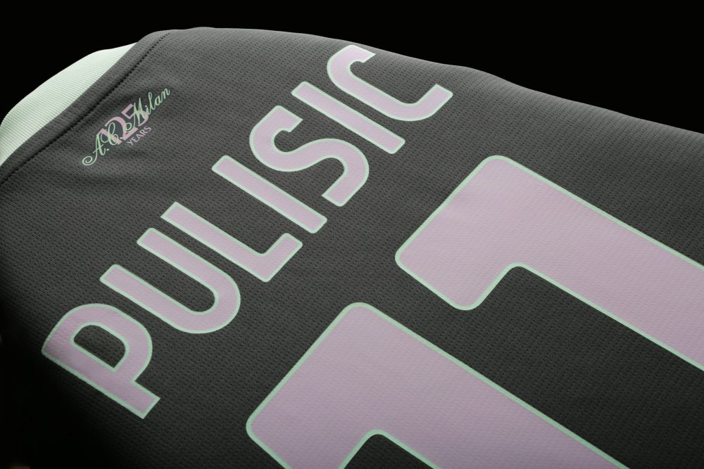 Image showing the AC Milan third jersey with the club font on the back in RECYS