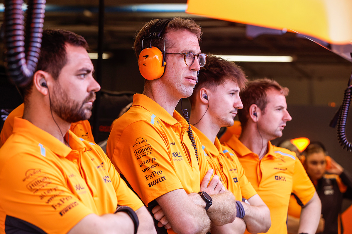 Image showing Mclaren race engineers