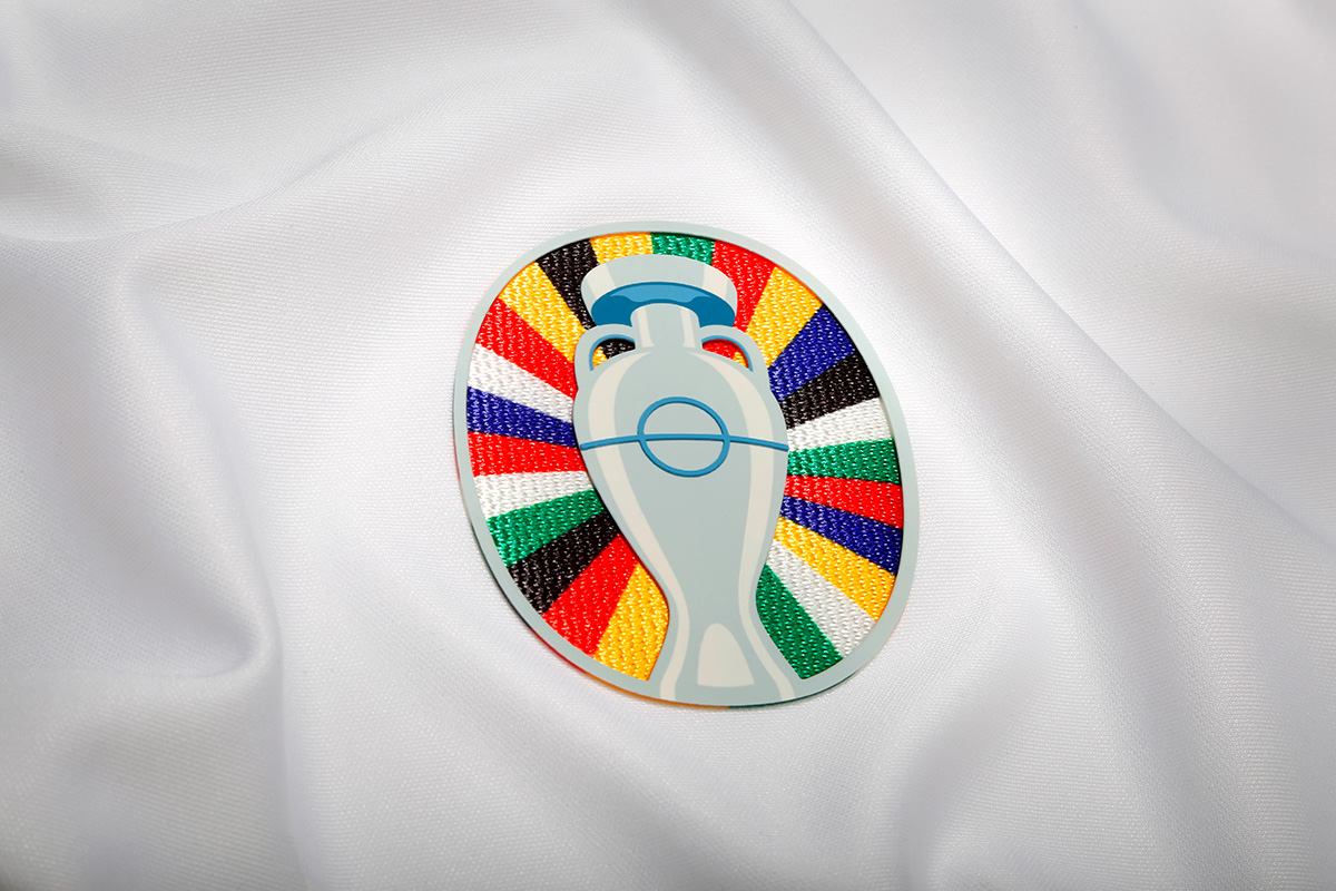 Image showing the detail on the EUFA EURO 2024 sleeve badge